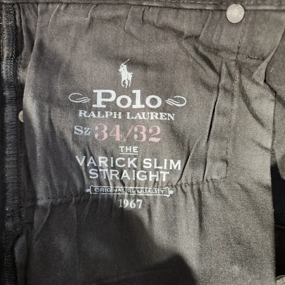Ralph Lauren Men's Black Straight Jeans - Picture 3 of 6